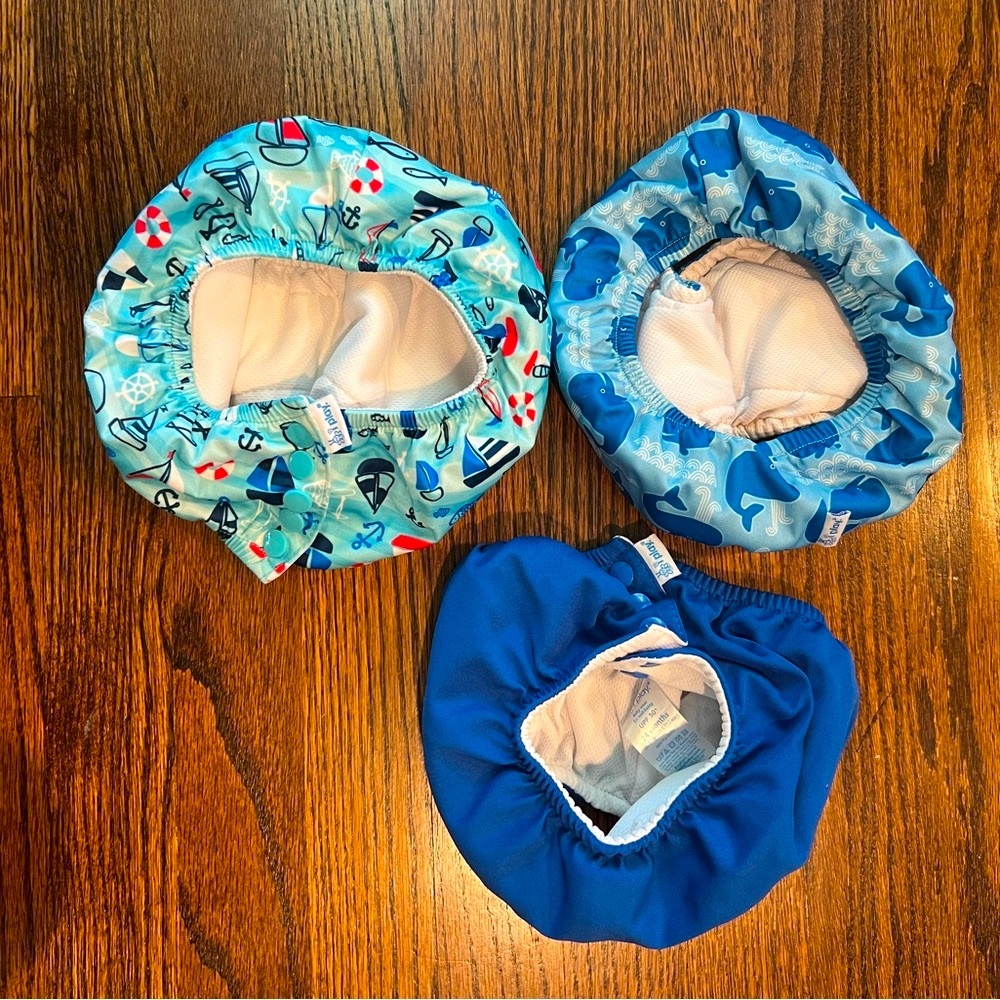Bundle of i play. Blue Diaper Covers with Nautical Patterns - Picture 2 of 5